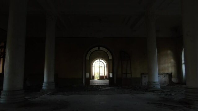 Old sanatorium, interesting architecture, Tskaltubo, Georgia