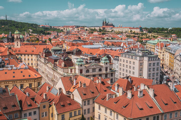 Fototapeta na wymiar Prague Old Town View from Top