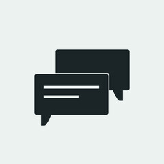 Chat vector icon illustration sign