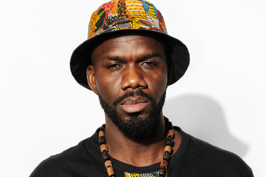 Stylish man in traditional african clothes