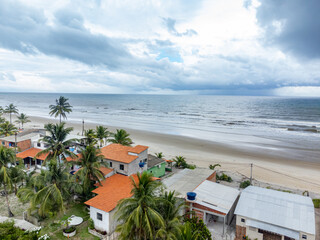 Fototapeta premium Fotografia aérea das praias de Ilhéus na Bahia. Brasil. 