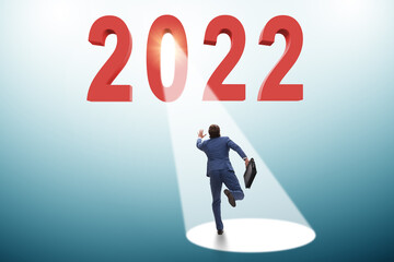 Concept of 2022 in the spotlight