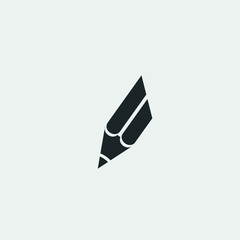 Pencil vector icon illustration sign