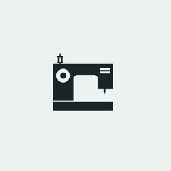 Sewing machine vector icon illustration sign