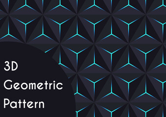 3d Geometric Pattern background design template