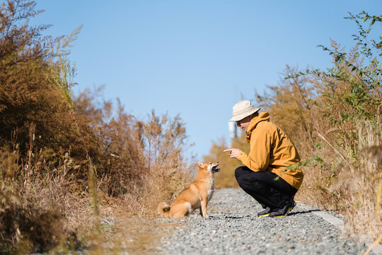 Outdoor with dog
