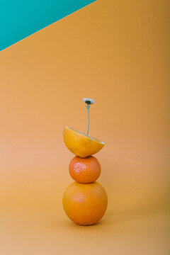 Citrus fruits arrangement
