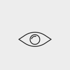 eye vector icon illustration sign