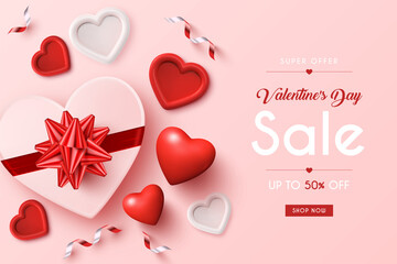 valentine's day sales background