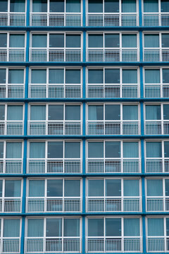 Empty hotel rooms in the off season. 