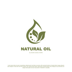 Creative natural oil logo design. for your brand or business
