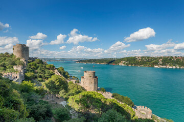 Ancient fort of Constantinople to protect the city on the Bosphorus
