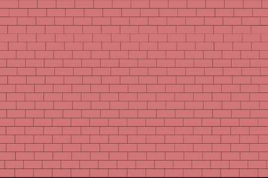 Pink abstract wall briks background
