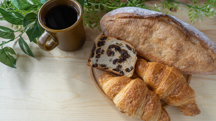 パンと珈琲　モーニング　イメージ