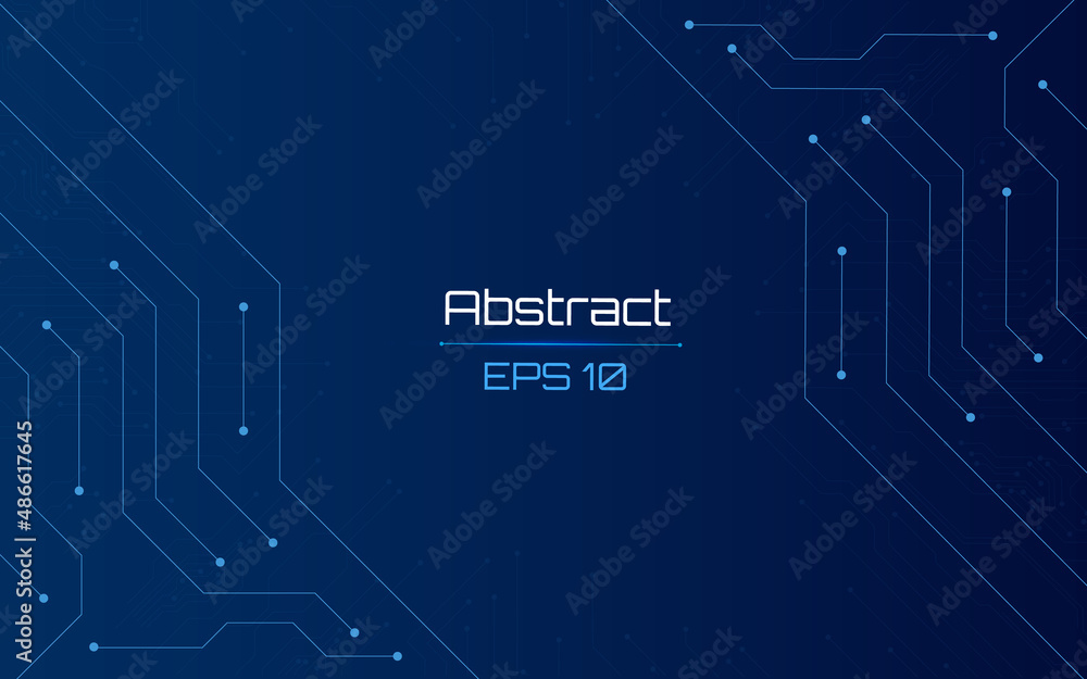 Fototapete futuristic abstract background. server, internet, speed. futuristic tunnel hud. motion graphics for 