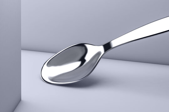 Side view of a spoon