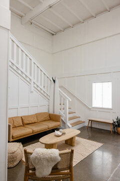 interior lounge space of creative studio 