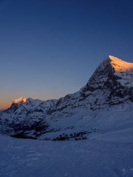 Wetterhorn and Eiger 