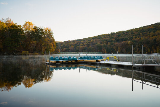 Pedal Boat Dock Stillness