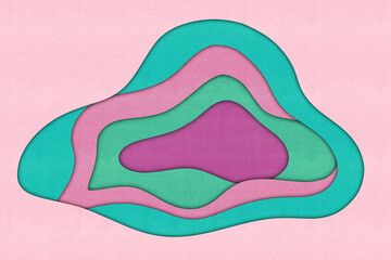 Abstract paper layer forms illustration