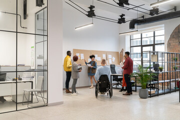 Teamwork In Modern Office 