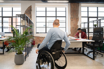 Office Worker With Disability