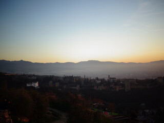 [Spain] The cityscape of The Albaicín seen from The Hermitage of San Miguel alto (Granada)