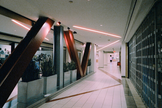 Zig-Zagging Mall Interior