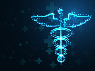 2D illustration medical structure background