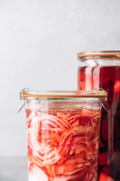 Beetroot in a jar