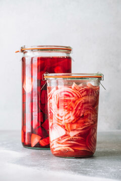 Beetroot in a jar