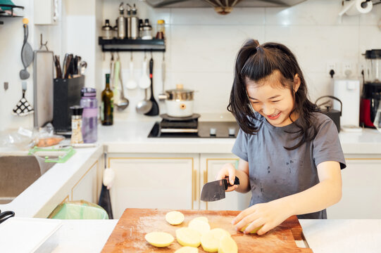 Cute girl in the kitchen