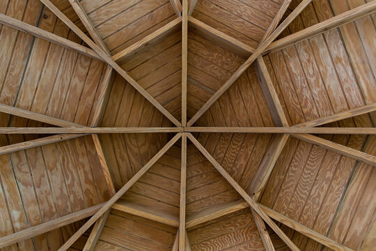  Wooden Roof Framing Structure Abstract 