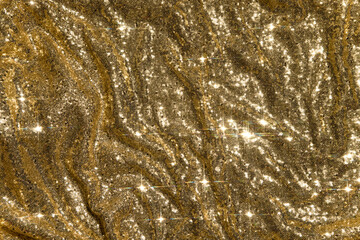 Shiny golden sequin background