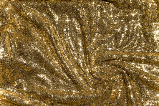 Shiny golden sequin background