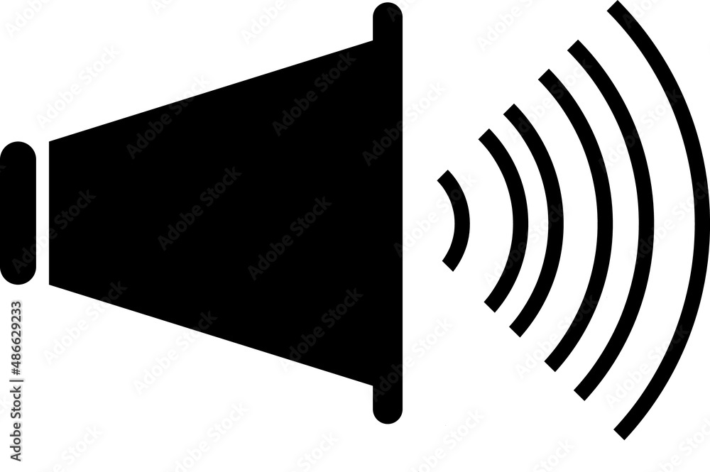 Poster speaker icon vector. volume icon vector. loudspeaker icon vector..eps