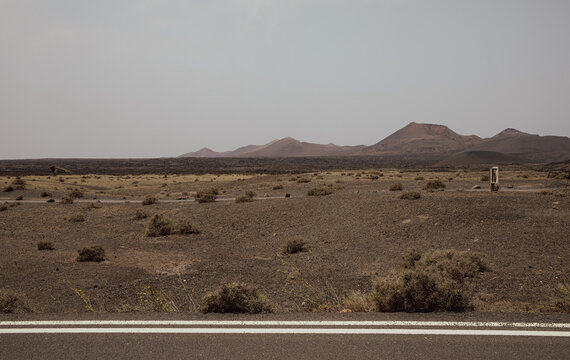 Volcanic landscape in Lanzarote