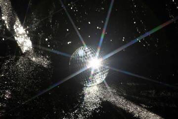 Disco ball with a star filter