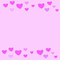 It is a heart-shaped pattern design using bright contrasting colors.