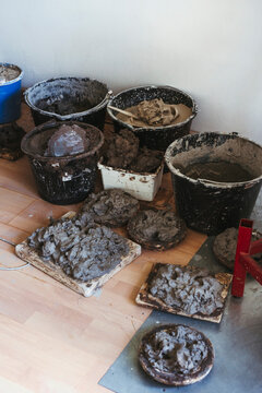 Professional ceramist studio.