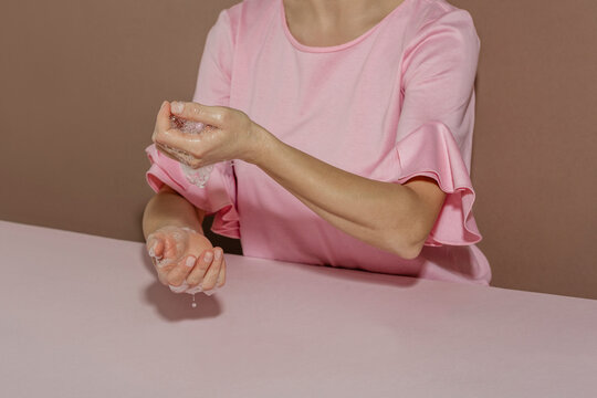 Hand with soaps