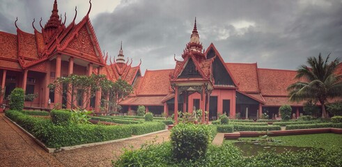 Panorama view of the National Museum of Cambodia in Phnom Penh	