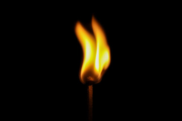 A Match Stick in flames