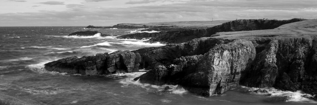 Isle of Lewis Outer Hebrides Black and white coast