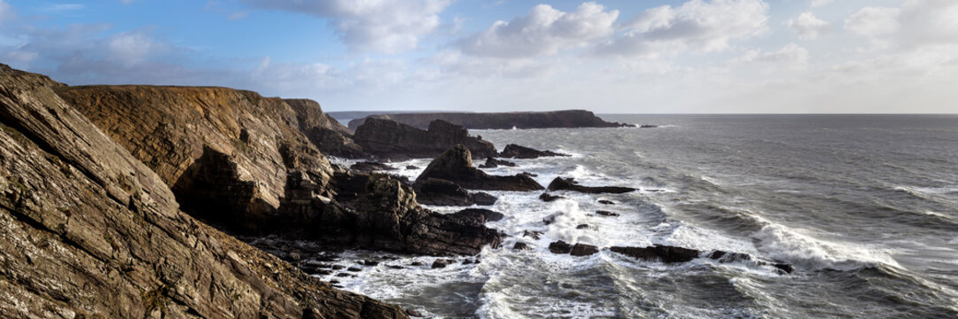 Little Castles Bay Marloes Peninsula Pembrokeshire Coast Wales