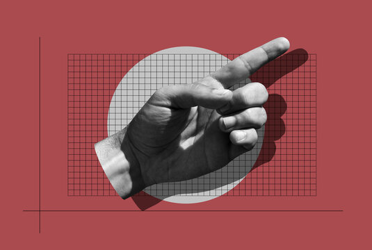 Hand Of a Man With Raised Index Finger
