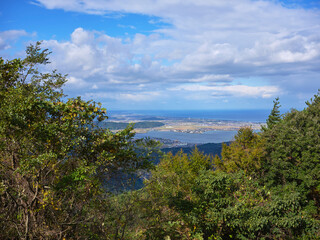 鉢伏展望台からの東郷湖