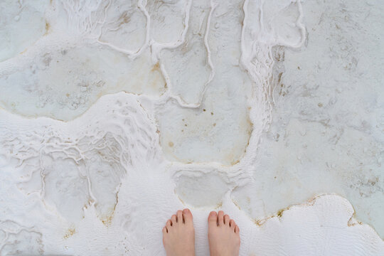 footsteps on the seashore