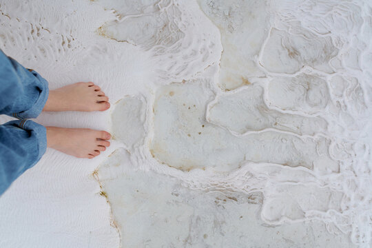 footsteps on the seashore