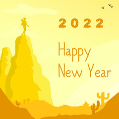 Happy new year greeting card